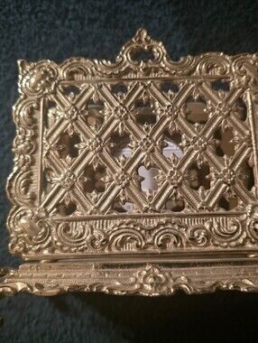 Vintage Virginia Metalcrafters Brass Calender Letter Or Picture Holder